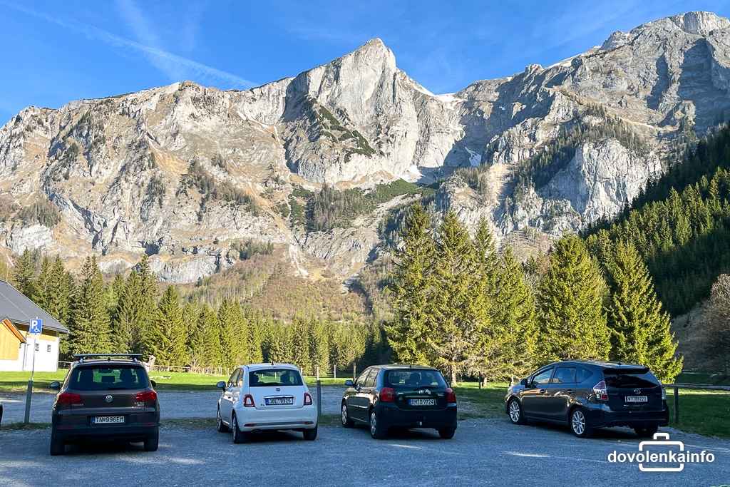 Výhľady z parkoviska v lokalite Bodenbauer, kde sme začínali výstup na Hochschwab.