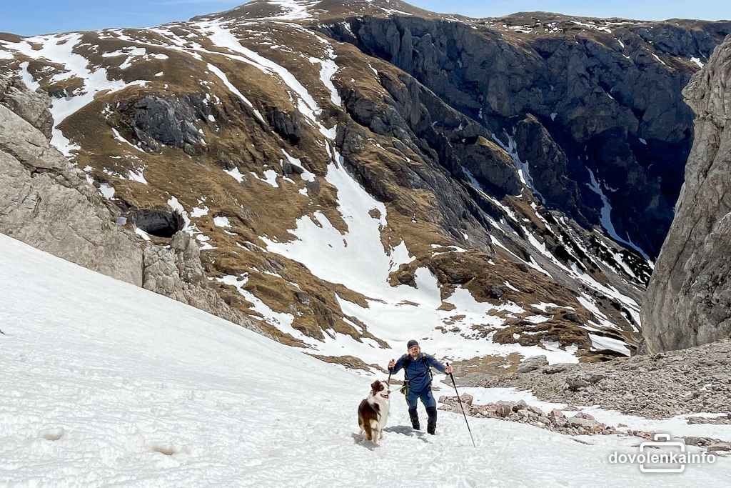 V G'hackte Route smerom na Hochschwab.