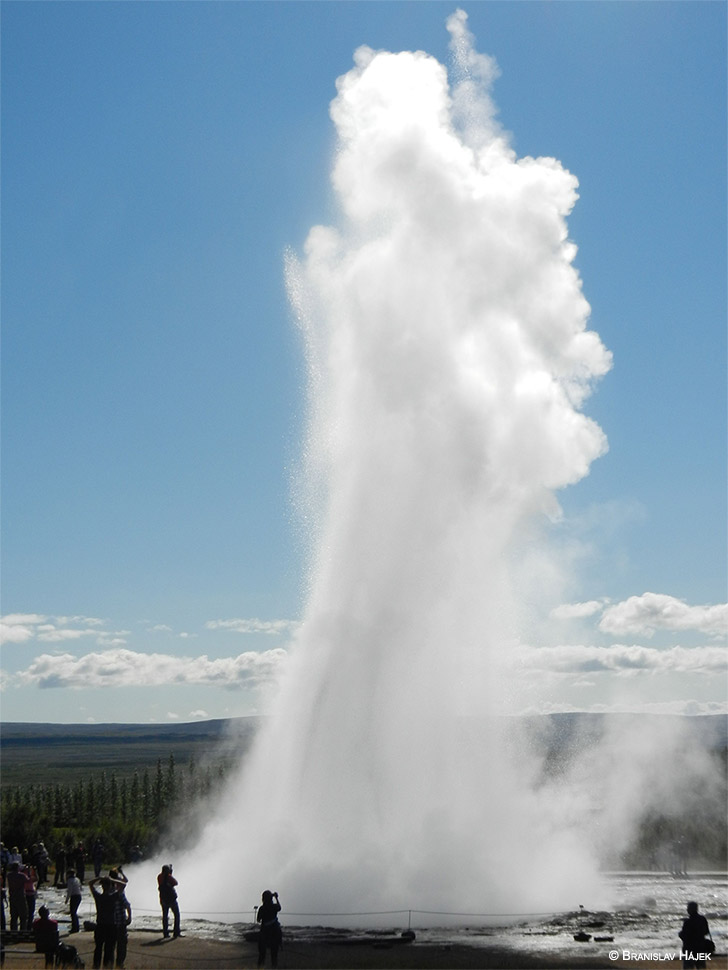 Gejzír na Islande, fotografia týždňa