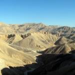 Pohľad na Údolie kráľov v Egypte