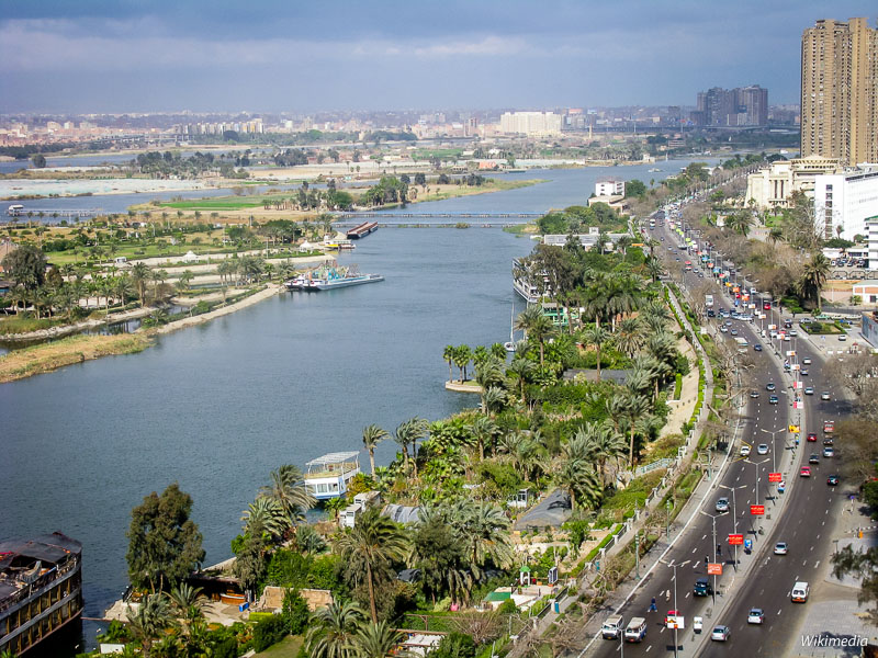 Rieka Níl - Káhira, Egypt