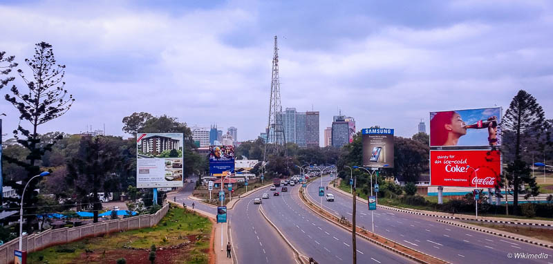 Príjazd do Nairobi - hlavného mesta Keňe