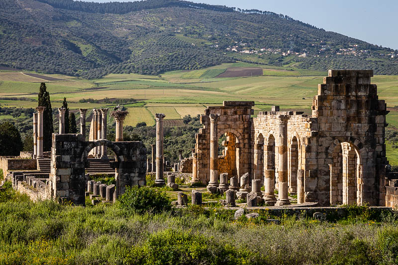 Ruiny vo Volubilis, Maroko