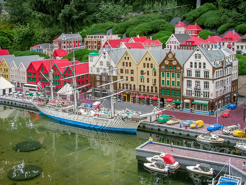 Mestečko Bergen - lego replika